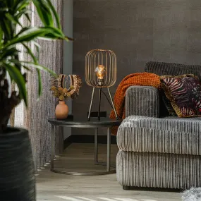 Lampe de table moderne tripode en laiton - Wire